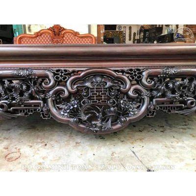 Sập ngũ phúc chim hoa 1m8x2m2 giá rẻ