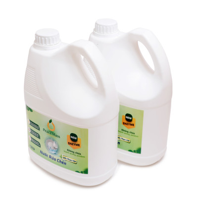 Nước Rửa Chén Gốc Thực Vật Peace Mass Công Nghệ Enzyme Rửa Sạch & Không Lưu Mùi (Thuộc nhóm Sản phẩm Lành tính)) Can 3.6 Lít