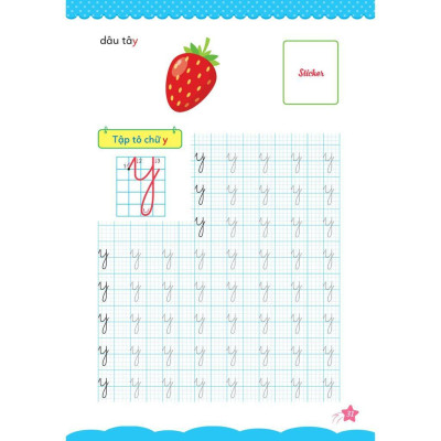 Sách - Cùng Khủng Long Học Nét Cơ Bản Quyển 3 - Chữ Cái Đầu Tiên - Sticker Bé Gái - Megabook