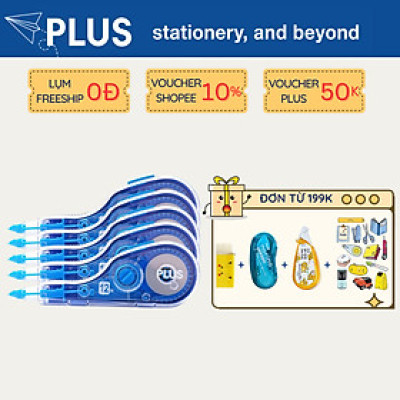 Combo 5 Băng Xóa V PLUS Japan Premium