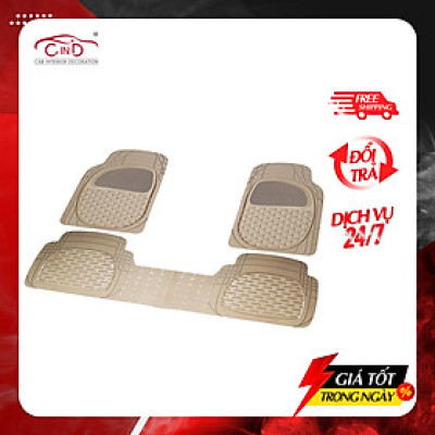 Bộ Thảm Lót Sàn Ô Tô PACKY PODA 6123 Màu Kem 4 Chỗ