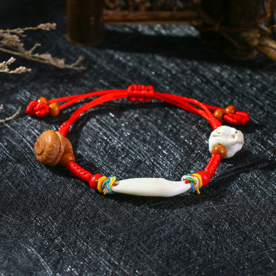 LẮC CHÂN DÂY ĐỎ NANH CHÓ MỰC TRỪ TÀ HỘ MỆNH