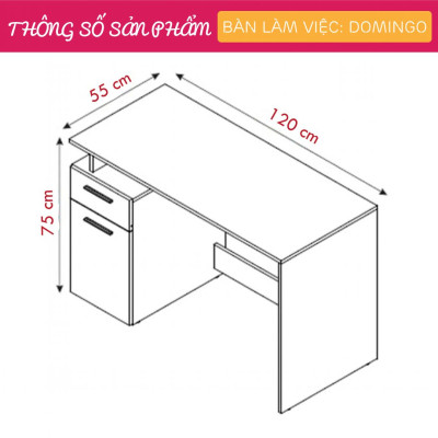 Bàn máy tính tại nhà đa dụng SMLIFE Domingo