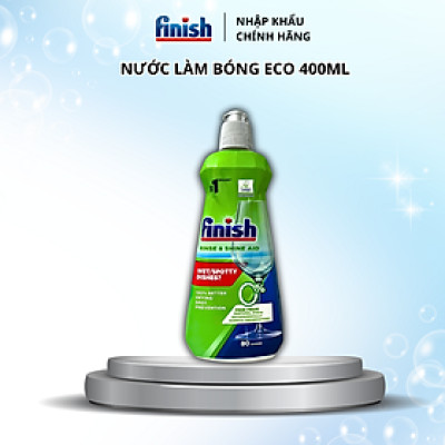 Combo Nước rửa bát finish Eco 900ml + dung dịch dầu bóng finish Eco 400ml + Muối làm mềm nước finish 1,5kg