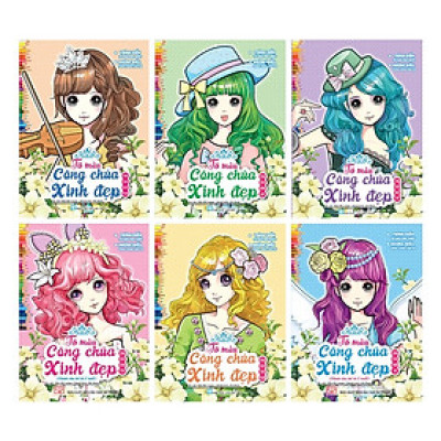 Combo: Tô Màu Công Chúa Xinh Đẹp Trình Diễn Tô Màu Đẹp Nhất- Những Điều Công Chúa Cần Có