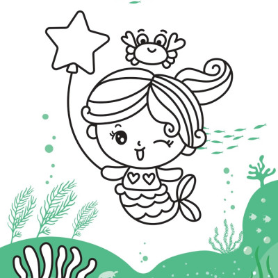 Tô Màu Diệu Kỳ - Nàng Tiên Cá (MEGA)