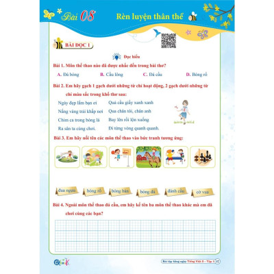 Sách - Bài Tập Hằng Ngày Tiếng Việt 3 - Tập 1 - Cánh Diều (1 cuốn)