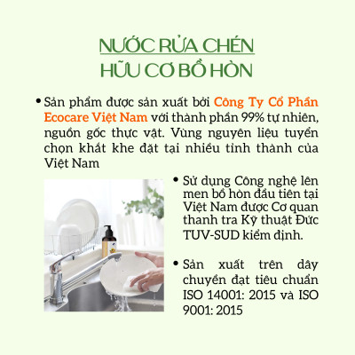 Nước rửa chén hữu cơ Bồ hòn 4000ml, Nước rửa bát hữu cơ tự nhiên