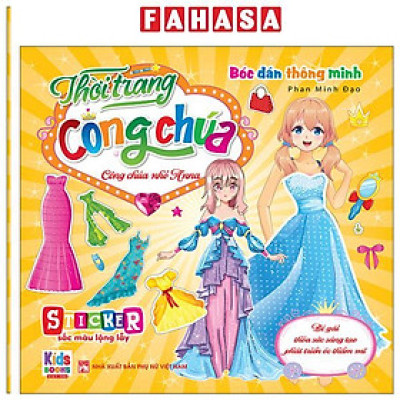 Sách - Bóc Dán Thông Minh - Thời Trang Công Chúa - Công Chúa Nhỏ Anna