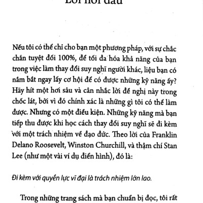 Khiến Người Khác Thay Đổi Suy Nghĩ - Nghệ Thuật Gây Ảnh Hưởng Mà Không Thao Túng (Tái Bản 2023)