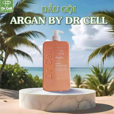 Dầu Gội Đầu Argan Dr Cell 400ml làm sạch da đầu nuôi dưỡng tóc phục hồi tóc hư tổn - Hàng Chính Hãng