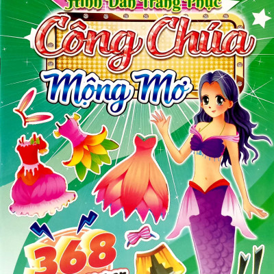 368 Bóc Dán Sticker - Hình Dán Trang Phục Công Chúa - Quyển 5 - Mộng Mơ