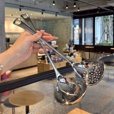 Set muôi lẩu - muôi canh - muôi thủng Chockmen dài 29cm Hàng chính hãng