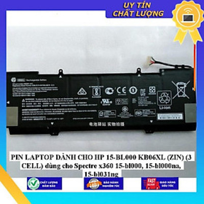 PIN dùng cho  LAPTOP HP 15-BL000 KB06XL dùng cho Spectre x360 15-bl000, 15-bl000na, 15-bl031ng - Hàng Nhập Khẩu New Seal