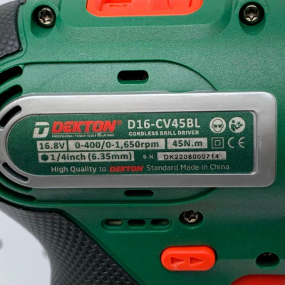 MÁY SIẾT VÍT CÓ CẤP TRƯỢC MINI D16 DÙNG PIN 16.8V (Chỉ gồm thân máy) DEKTON D16-CV45BL - HÀNG CHÍNH HÃNG