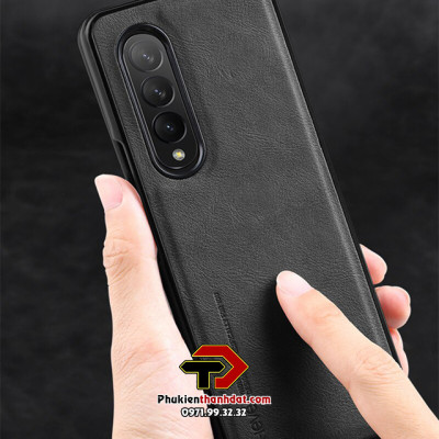 Ốp lưng da cho SamSung Galaxy Z Fold3 5G chính hãng X-level - Hàng chính hãng