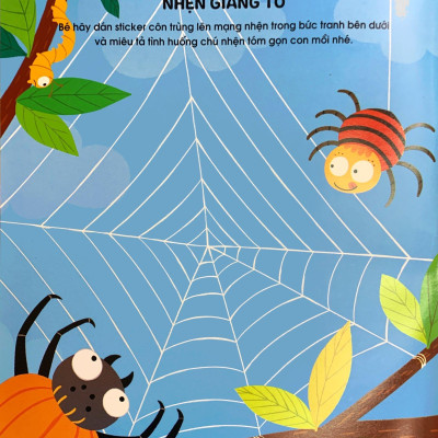 Phát Triển Trí Não Cho Trẻ Qua Tô-Dán Và Nối Hình - Côn Trùng