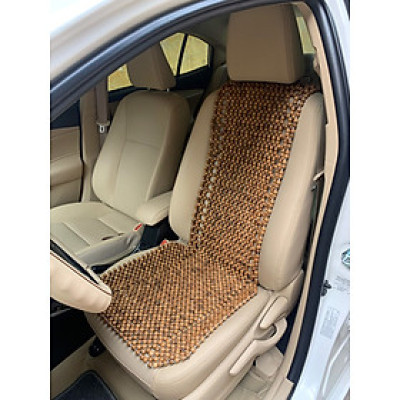 Lót Đàn Ghế Xe Ô Tô Hạt Gỗ Hương Hạt 1.2cm ( hình thật )