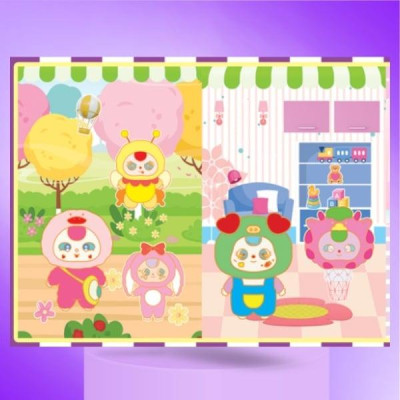 Sách - Sticker Chơi Sáng Tạo Học Thông Minh - Trò Chơi Đồ Hàng Baby Three - Ngày Cuối Tuần