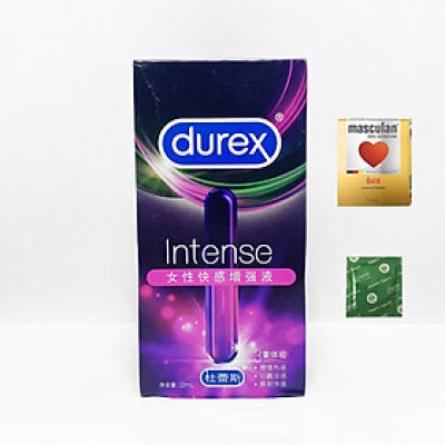 Gel Bôi Trơn Vùng Kín Tăng Kích Thích Cho Nữ Durex Intense - Tặng BCS Masculan (3c) + BCS Sagami White (1c) - Che Tên Sản Phẩm