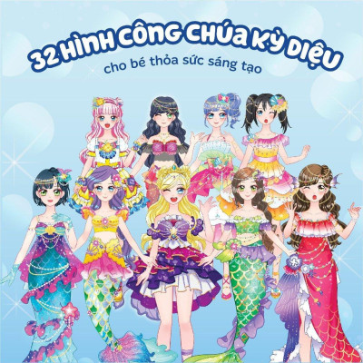 Sách - Thời Trang Công Chúa Mặt Trăng - Bóc Dán Hơn 100+ Stickers Váy, Phụ Kiện Xinh Đẹp Cho Bé Gái - Megabook