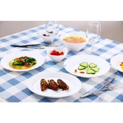 Bộ bát đĩa thủy tinh 10 món Luminarc Harena HARENA10A, thủy tinh sạch, dùng an toàn lò vi sóng và máy rửa bát