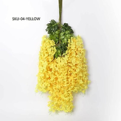 Bó 12 cành tử đằng giả - 1 cành 3 nhánh - dài 100cm - Nhiều loại màu - Dây leo hoa tử đằng giả - Cây giả, hoa lụa trang trí nhà cửa