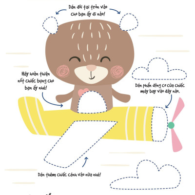 Dán Hình Siêu Đáng Yêu - Các Em Bé Động Vật