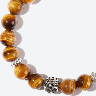 Vòng tay đá mắt hổ phối đồng tiền Ngọc Quý Gemstones