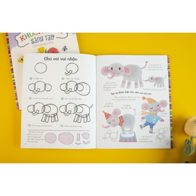 Sách - Vẽ Bằng Khuôn Hình Sáng Tạo Cho Trẻ Từ 3 Tuổi - Combo 4 Chủ Đề - Đinh Tị Books