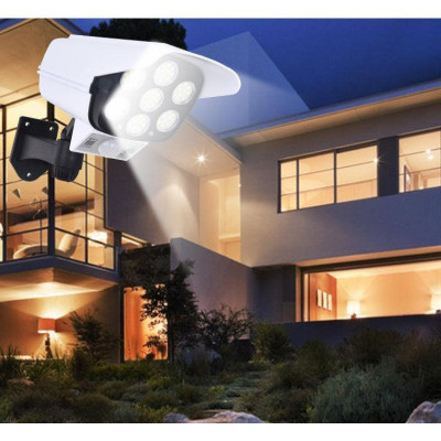 Camera Mô Hình Chống Trộm Sạc Pin Năng Lượng Mặt Trời Chống Nước Có Remote 3 Chế Độ Sáng