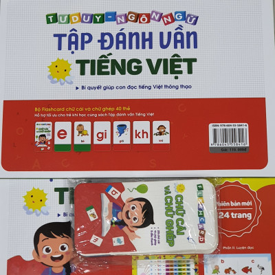 Sách - Tập đánh vần Tiếng Việt (Bí quyết giúp con đọc tiếng Việt thông thạo 4-6 tuổi) Tặng Kèm Thẻ Ghép Vần
