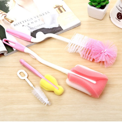 Combo 4 Dụng Cụ Cọ Rửa Ly Bình Sữa Loại Tốt (Giao Màu Ngẫu Nhiên)