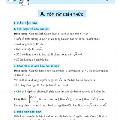 Sổ Tay Luyện Thi Vào Lớp 10 Môn Toán