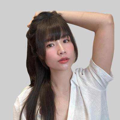 Mái nửa trước tóc thậ.t nữ (không có tóc phía sau) - Tóc Giả Vân Anh