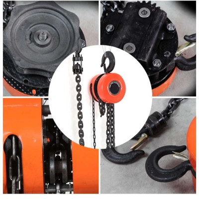 PaLang Kéo Tay ABG HSZ 3T-3M - Ba Lăng Xích Giúp Nâng Hạ Hàng Hoá Trong Nhà Xưởng, Công Nghiệp Và Đời Sống, Pa Lăng 3 Tấn 3 Mét Xích - Hàng Chính Hãng (Giao Màu Ngẫu Nhiên)