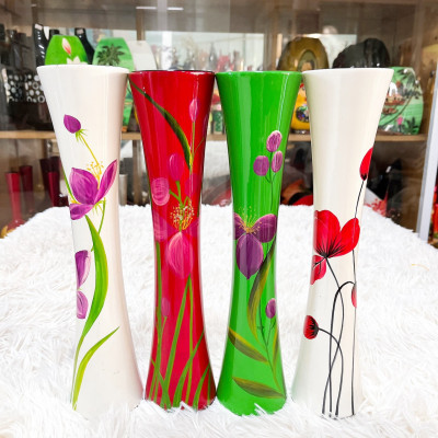 Bình ly sơn mài Thanh Bình Lê cao cấp nhiều họa tiết size 30x7 cm