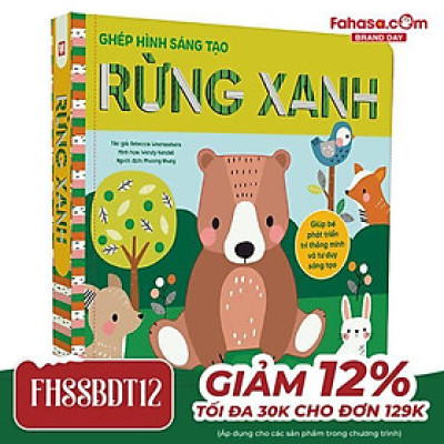 Sách - Ghép Hình Sáng Tạo - Rừng Xanh