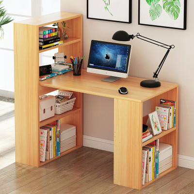 Bàn làm việc kết hợp kệ sách gỗ MDF phủ melamine chống xước thương hiệu IGA