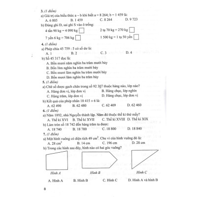 Bộ Đề Kiểm Tra Môn Toán Lớp 4 Tập 1 (Dùng Kèm SGK Kết Nối Tri Thức Với Cuộc Sống) - HA