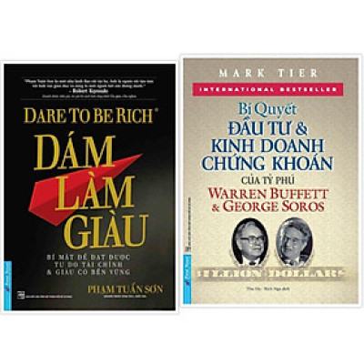 Sách - Combo Dám Làm Giàu + Bí Quyết Đầu Tư Và Kinh Doanh Chứng Khoán - FirstNews