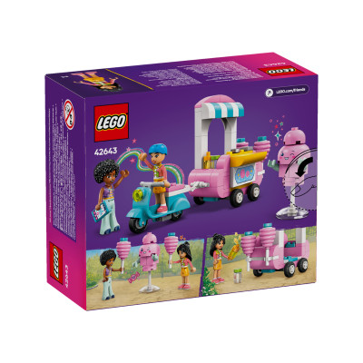Đồ Chơi Lắp Ráp Quầy Kẹo Bông Gòn Di Động Và Xe Scooter LEGO FRIENDS 42643 (110 chi tiết)