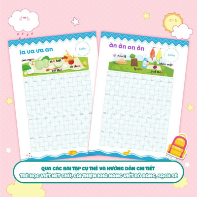 Sách - Vở Luyện Viết Hạ Cỡ Chữ - Chữ Ô Li Nhỏ - Quyển 3 - Vần - Megabook