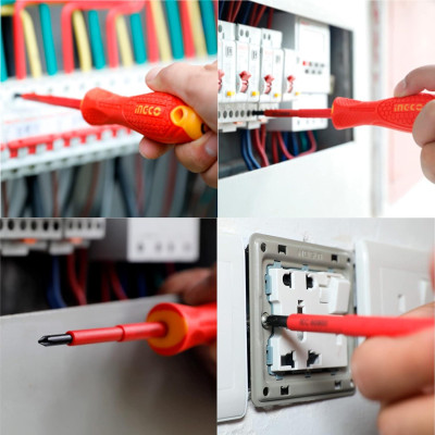 BỘ TUỐC NƠ VÍT CÁCH ĐIỆN 6 CÂY INGCO HKISD0608 - HÀNG CHÍNH HÃNG