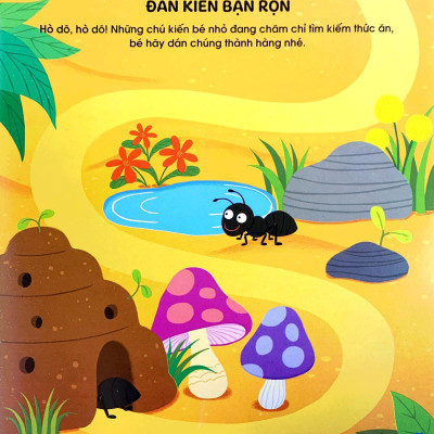 Phát Triển Trí Não Cho Trẻ Qua Tô-Dán Và Nối Hình - Côn Trùng