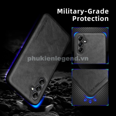 Ốp Lưng Da cho Samsung Galaxy S25 Fe / S24 Fe / S23 Fe / S21 Fe Hiệu X-Level Cao Cấp chống sốc tốt chống bụi bẩn chống mồ hôi dấu vân tay- hàng chính hãng