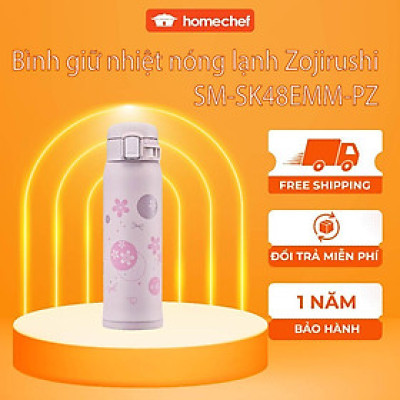 Bình giữ nhiệt nóng lạnh Zojirushi 0.48L SM-SK48EMM-PZ, sản xuất Thái Lan, bảo hành giữ nhiệt 1 năm | Hàng chính hãng