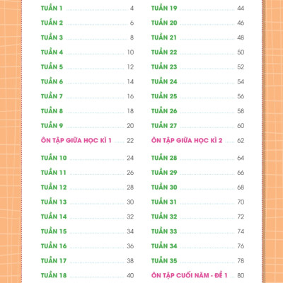 Phiếu Bài Tập Cuối Tuần Tiếng Việt 4 (35 Tuần Học) -MEGA