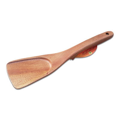 Sạn Gỗ TS37 Xà Cừ Xẻng Lật Đảo Trở Chiên Xào Cáng Dài Có Đế Chân ( 31 x 8.5 cm ) - Đồ Gỗ Nhà Bếp Thương Hiệu Trường Sơn