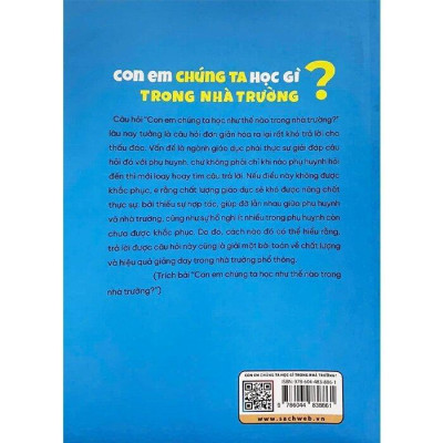 Sách - Con Em Chúng Ta Học Gì Trong Nhà Trường - NXB Tổng Hợp